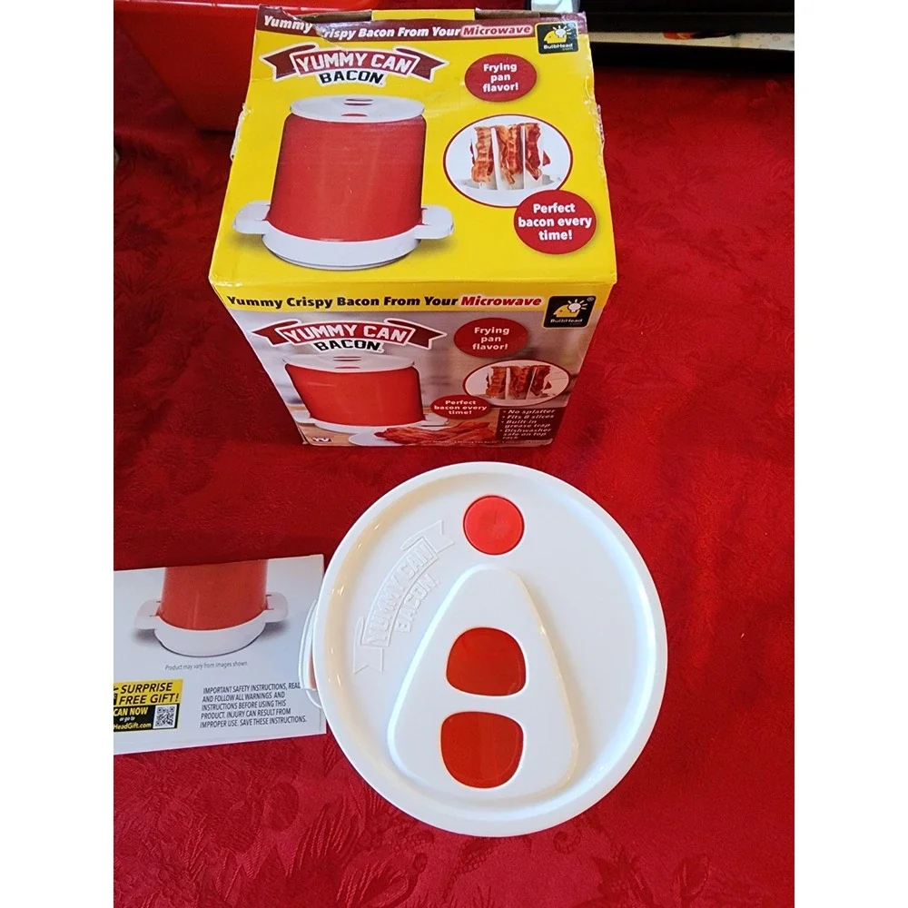 2021 Microwave Yummy Can Bacon Crispy No-Splatter Cooker As Seen On TV